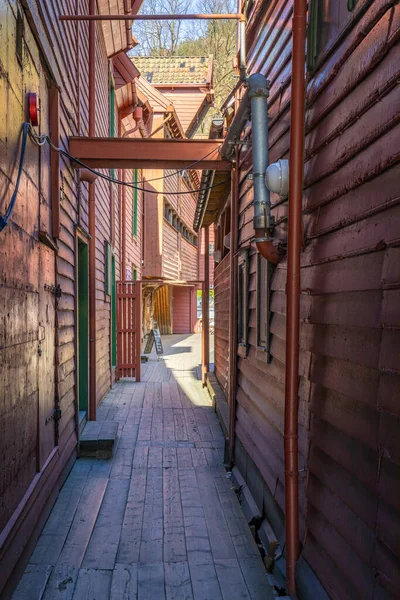 Bryggen Parte Vecchia Bergen — Foto Stock