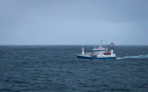 Trawler Boot Zee Bij Noorwegen — Stockfoto
