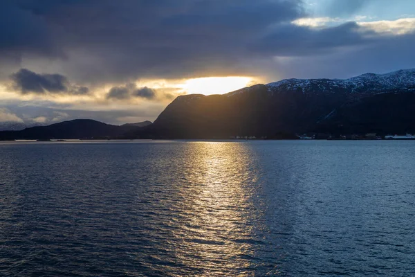 Schöne Landschaft Der Küste Des Norwegischen Meeres — Stockfoto