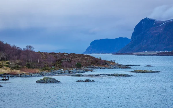 Schöne Landschaft Der Küste Des Norwegischen Meeres — Stockfoto