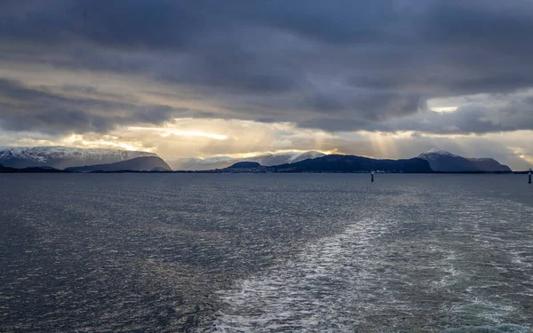 Прекрасний Краєвид Норвезького Моря — стокове фото