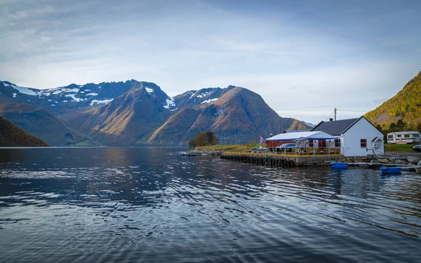 Landschaft Hjrundfjord Und Noringfjord Norwegisch — Stockfoto