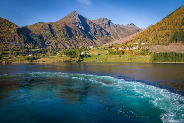 Landschaft Hjrundfjord Und Noringfjord Norwegisch — Stockfoto