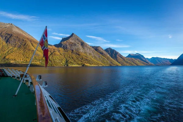 Landschaft Hjrundfjord Und Noringfjord Norwegisch — Stockfoto