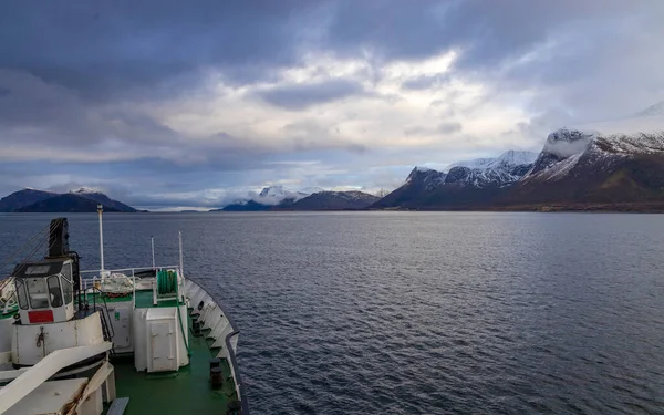 Prachtig Landschap Vanaf Cruiseschip Noorse Zee — Stockfoto