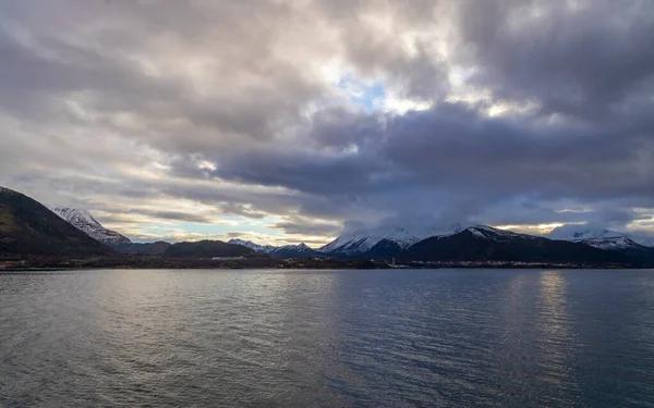 Beau Paysage Mer Norvège — Photo