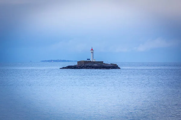 Vue Sur Phare Sur Île Mer — Photo