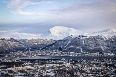 Tromso, Kuzey Norveç 'te Görünüm
