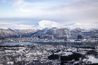Tromso, Kuzey Norveç 'te Görünüm