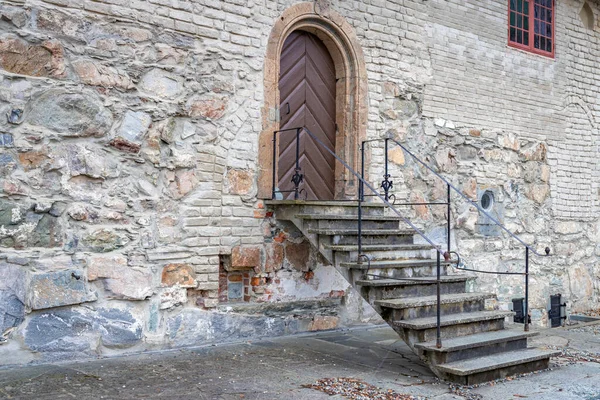 Oude Stenen Kathedraal Van Nidaros Trondheim — Stockfoto