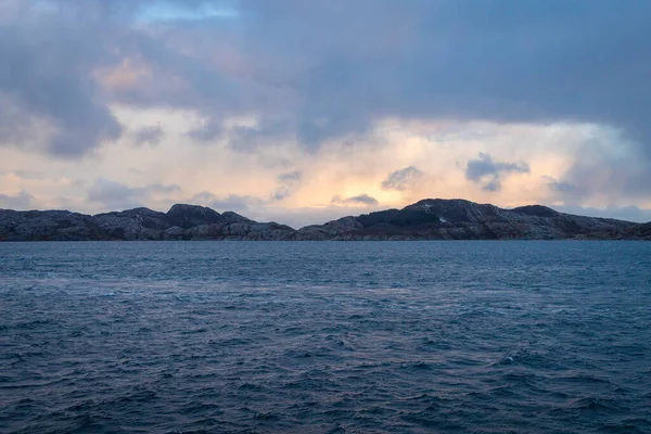 Linda Paisagem Mar Norueguês — Fotografia de Stock