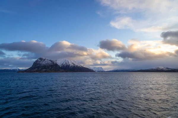 Prachtig Landschap Van Noorse Zee — Stockfoto