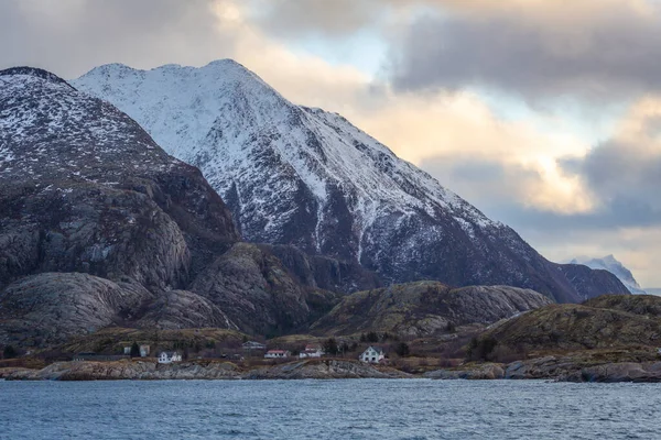 Prachtig Landschap Van Noorse Zee — Stockfoto