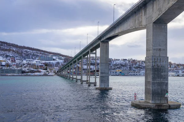 Pont Gisund Troms Comté Finnmark Norvège — Photo