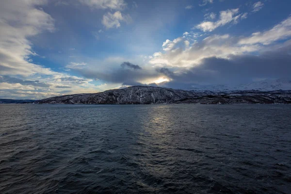 Von Der Küste Nach Finnsnes Nordnorwegen — Stockfoto