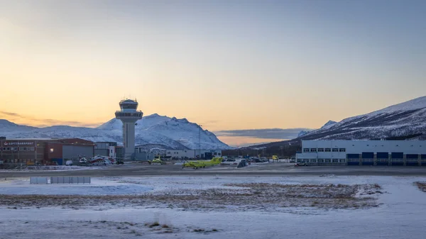 Letiště Tromso Severní Norsko — Stock fotografie