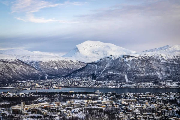 Vista Sobre Tromso Norte Noruega — Foto de Stock