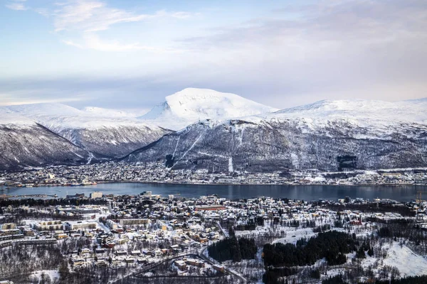 Άποψη Για Tromso Βόρεια Νορβηγία — Φωτογραφία Αρχείου