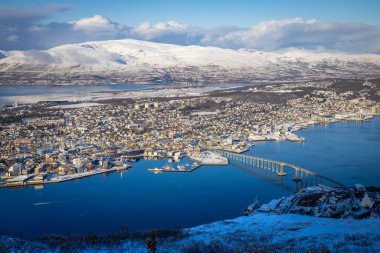 Tromso, Kuzey Norveç 'te Görünüm