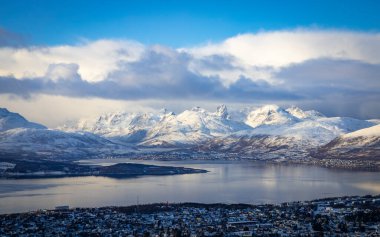 Tromso, Kuzey Norveç 'te Görünüm