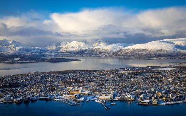 Tromso, Kuzey Norveç 'te Görünüm