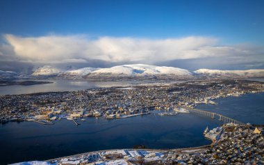 Tromso, Kuzey Norveç 'te Görünüm