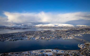 Tromso, Kuzey Norveç 'te Görünüm