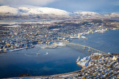 Tromso, Kuzey Norveç 'te Görünüm
