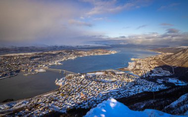 Tromso, Kuzey Norveç 'te Görünüm
