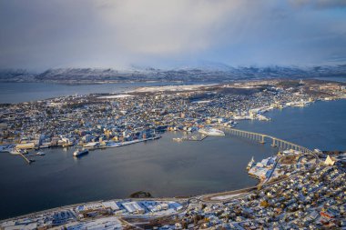 Tromso, Kuzey Norveç 'te Görünüm