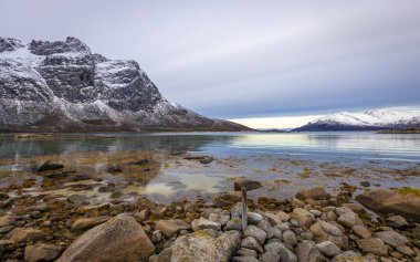 Norveç 'in güzel kuzey manzarası