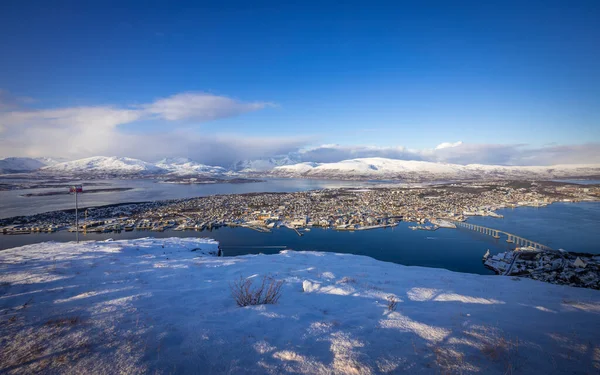 Vista Sobre Tromso Norte Noruega — Foto de Stock