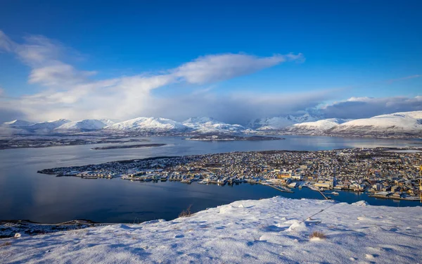 Vista Sobre Tromso Norte Noruega — Foto de Stock