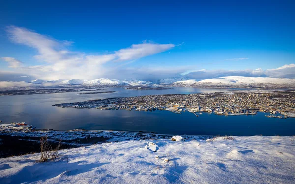 Вид Тромсо Северная Норвегия — стоковое фото