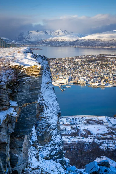 Kilátás Tromso Észak Norvégia — Stock Fotó