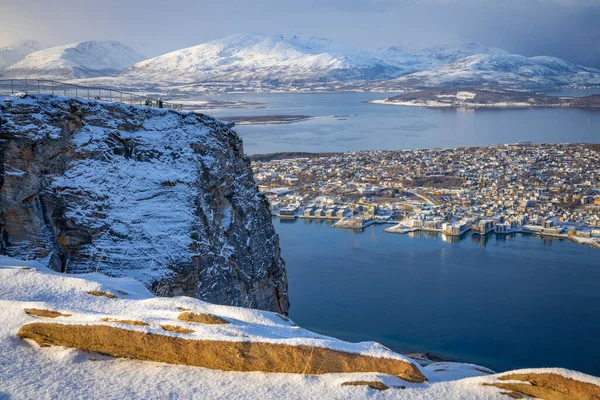 Uitzicht Tromso Noord Noorwegen — Stockfoto