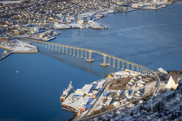 Pont Gisund Troms Comté Finnmark Norvège — Photo