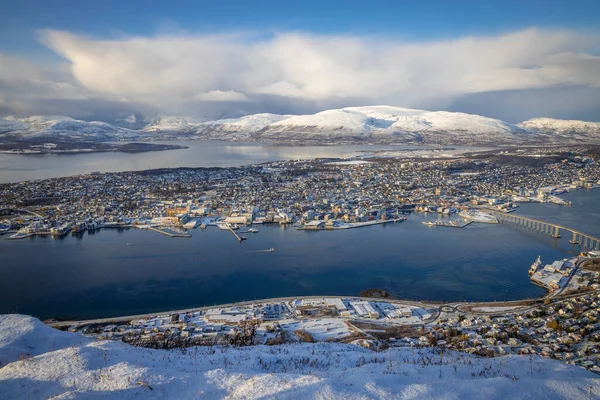 Tromso Kuzey Norveç Görünüm — Stok fotoğraf