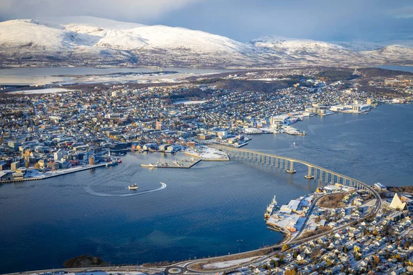 Tromso Kuzey Norveç Görünüm — Stok fotoğraf