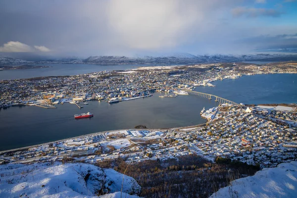 Άποψη Για Tromso Βόρεια Νορβηγία — Φωτογραφία Αρχείου