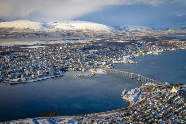 Vista Sobre Tromso Norte Noruega —  Fotos de Stock