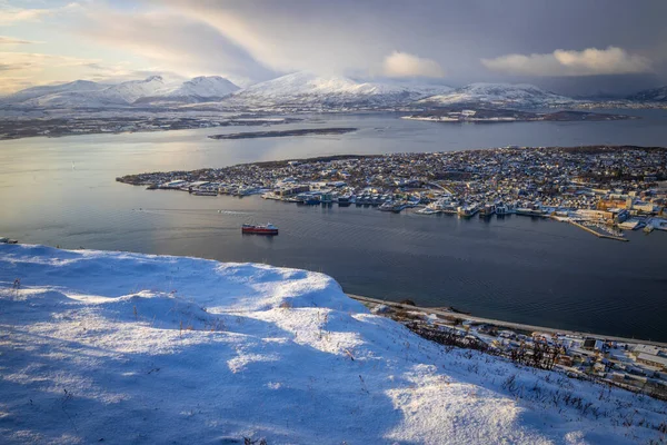 Вид Тромсо Северная Норвегия — стоковое фото