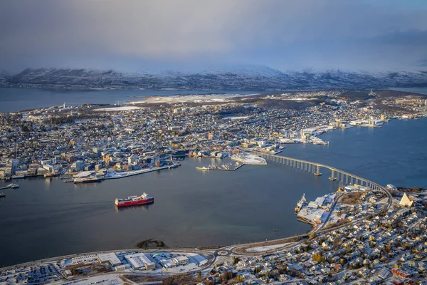Uitzicht Tromso Noord Noorwegen — Stockfoto