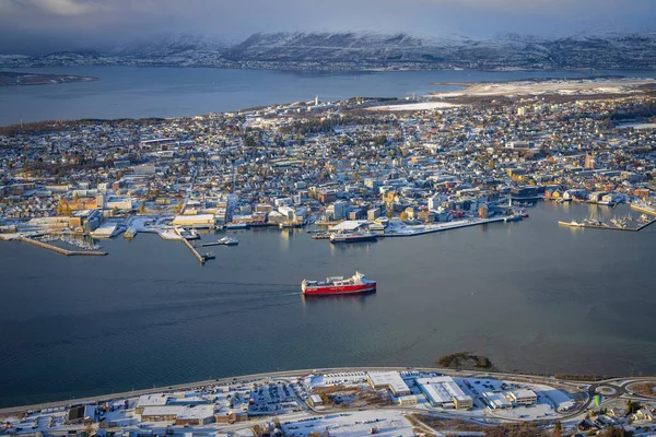 Vista Sobre Tromso Norte Noruega —  Fotos de Stock