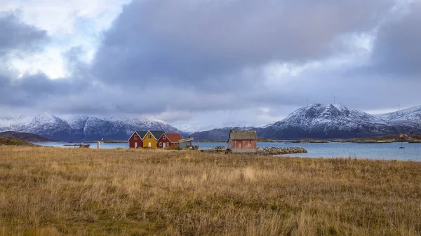 Hillesoy Ist Eine Ehemalige Gemeinde Alten Kreis Troms Norwegen — Stockfoto