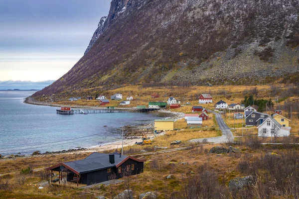Petit Village Rekvik Island Kvaloya Norvège Nord — Photo