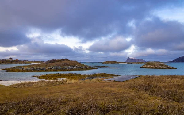 Sommaroy Sea Coast Troms Finnmark County Noruega —  Fotos de Stock