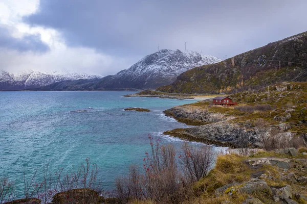 Sommaroy Meeresküste Troms Finnmark Norwegen — Stockfoto