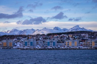 Tromso, Kuzey Norveç 'te Görünüm