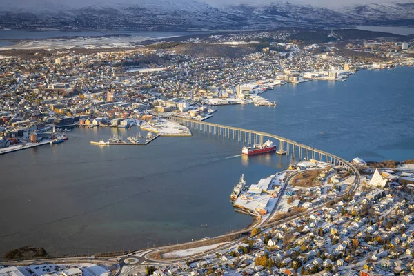 Vista Sobre Tromso Norte Noruega —  Fotos de Stock